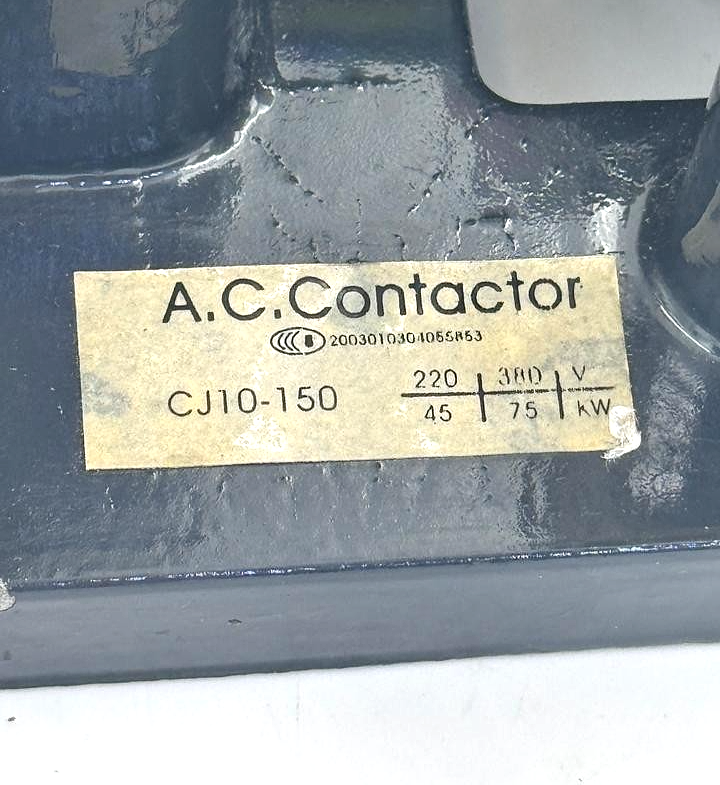 CJ10150 AC Contactor 220V/380V Heavy Duty Industrial Power Control Switch5