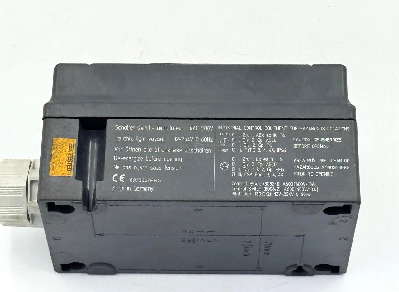 Killark Stahl | 8040/12 |  ExplosionProof switch |  Made in Germany5