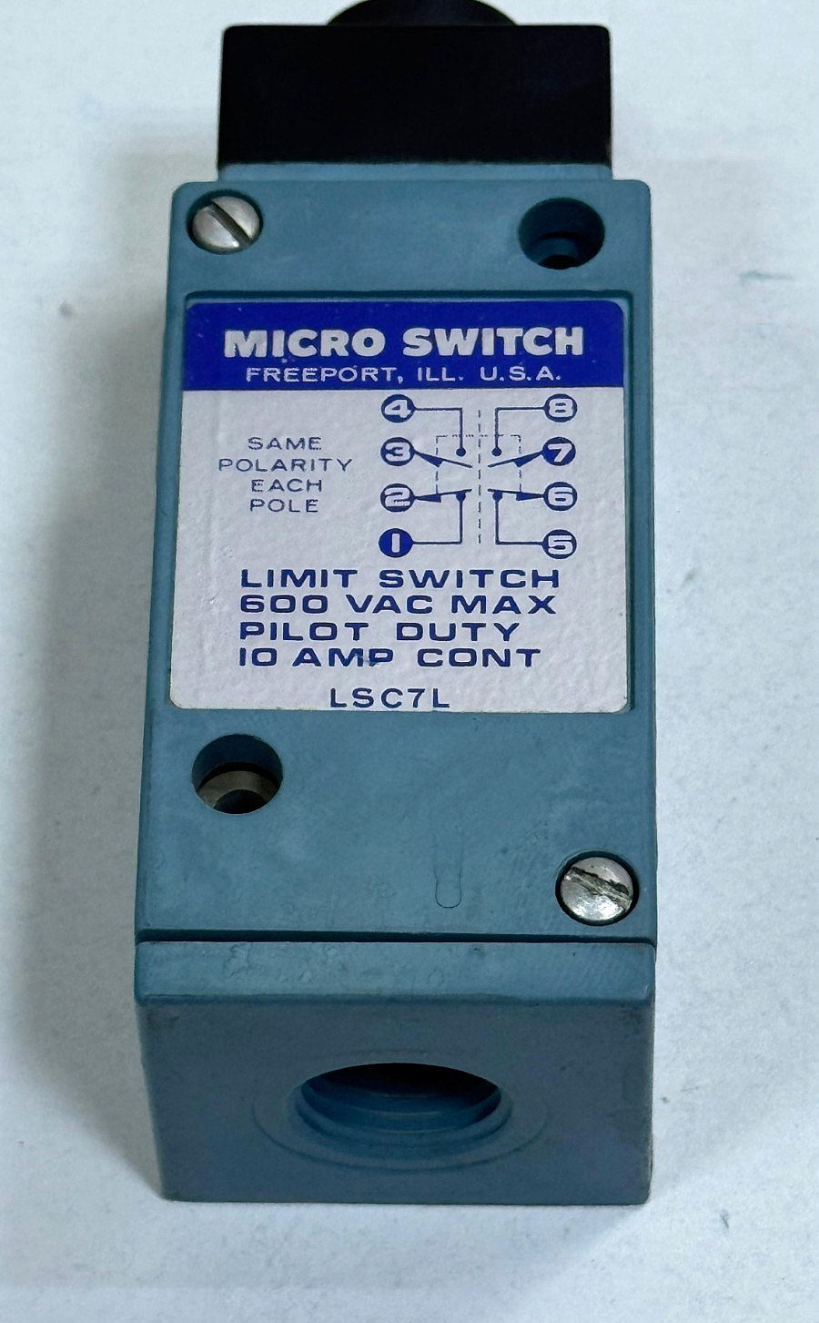 Micro Switch | LSC7L |  Limit Switch | 600VAC | 10A | USA1
