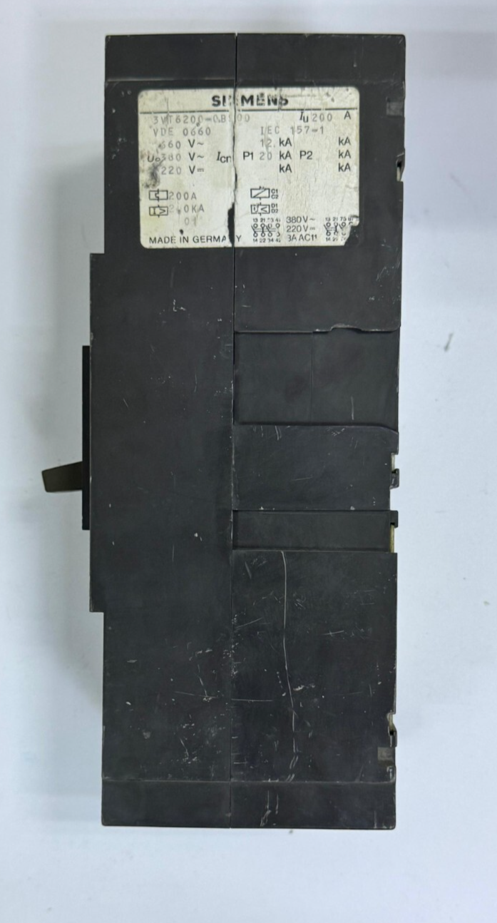 SIEMENS 3VT6 Circuit Breaker – 200A | ON/OFF Switch | Industrial MCCB1