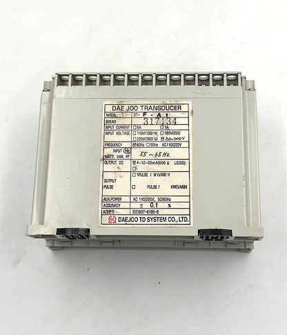 Daejoo DT-F-A1 Frequency Transducer | AC 110/220V - saleem al tamimi electric equipment trading co llc-UAE