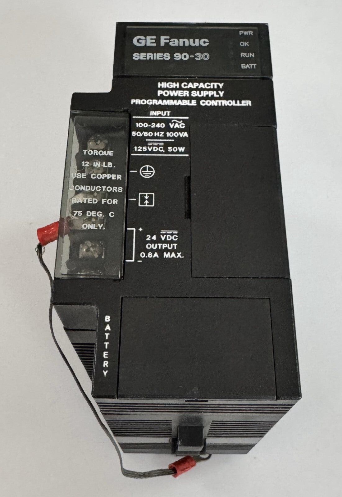 GE Fanuc IC693PWR330F Power Supply Module | Series 9030 | 120/240VAC0