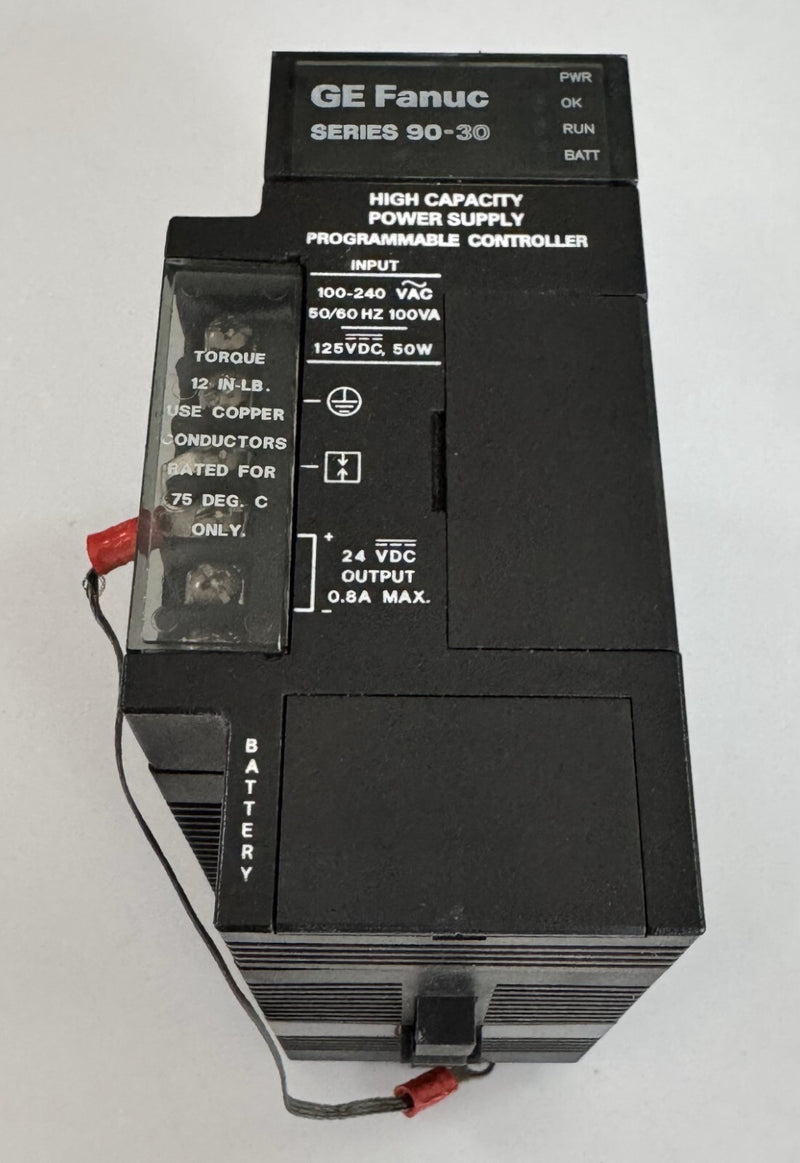 GE Fanuc IC693PWR330F Power Supply Module | Series 9030 | 120/240VAC0