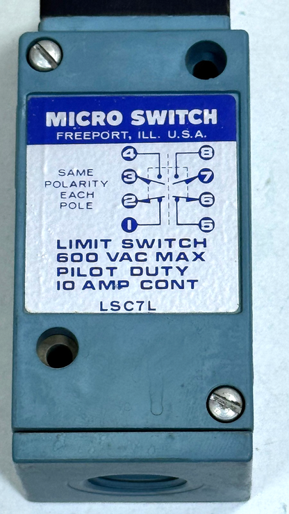 Micro Switch | LSC7L |  Limit Switch | 600VAC | 10A | USA2