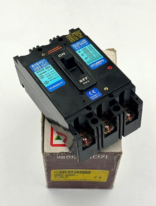 Hyundai HBS 63C Molded Case Circuit Breaker (MCCB) 50A 3 Pole 0