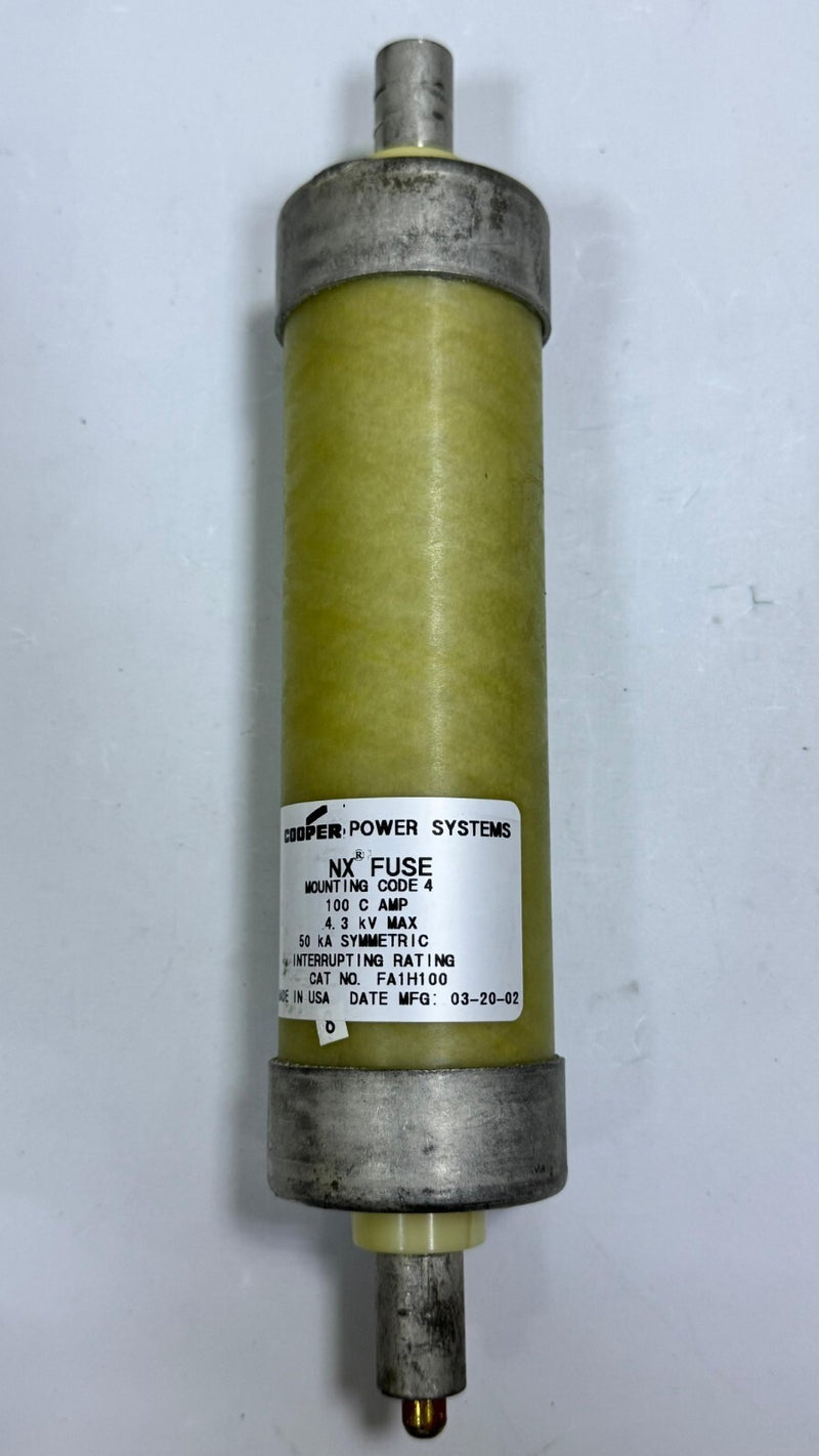 COOPER Power Systems RNX Fuse FA1H100 | 100A | 4.3kV Max | 50kA Interrupt Rating0