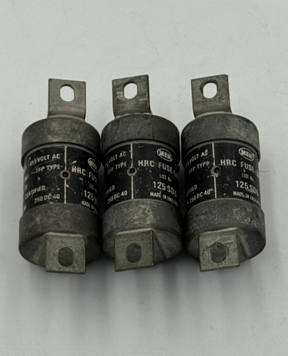 MEM | 125 SD6 | HRC Fuse Link | 125 A | Made in UK ( 1 Pcs  )8