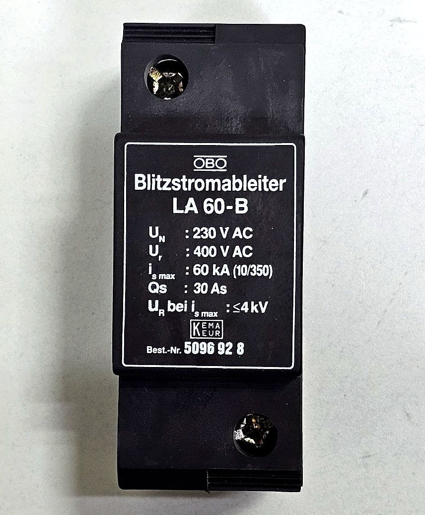 OBO Blitzstromableiter | LA 60B | Lightning Current Arrester| 230/400V AC0