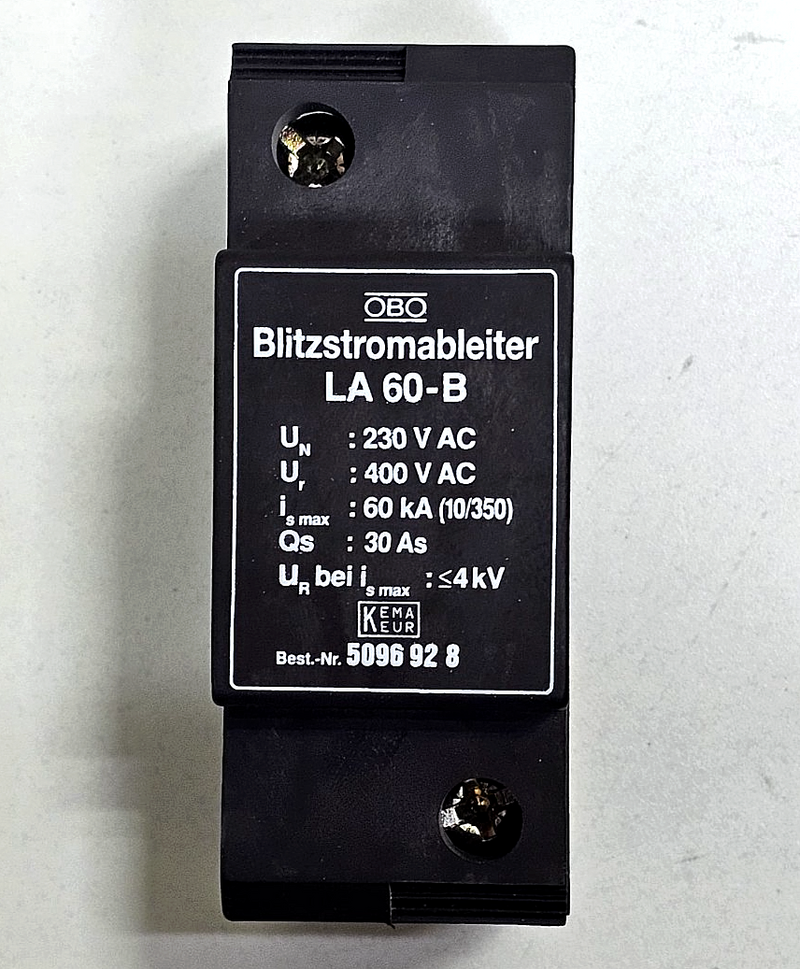 OBO Blitzstromableiter | LA 60B | Lightning Current Arrester| 230/400V AC0