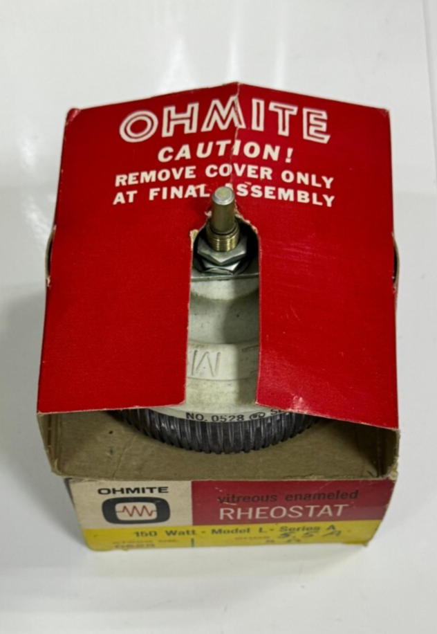 Ohmite L Series Rheostat – 150W, 5 Ohms, 5.5A, Vitreous Enameled, Model L,0