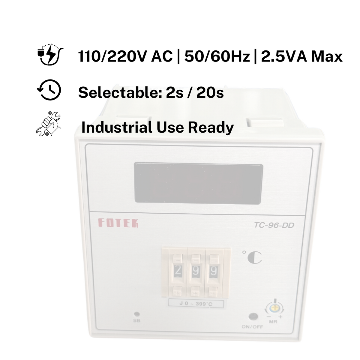 TC96 DD J R3 Temperature Controller | P+D Control |5A Output | J0 399.C3