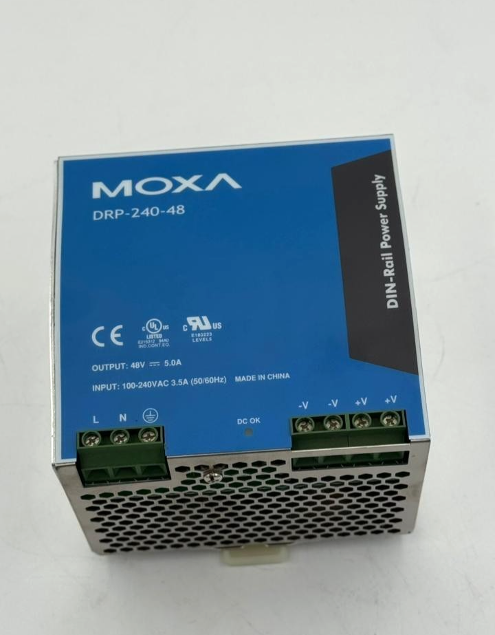 Moxa DRP24048 | DINRail Power Supply | 48VDC Output | 100–240VAC Input (1 pcs3