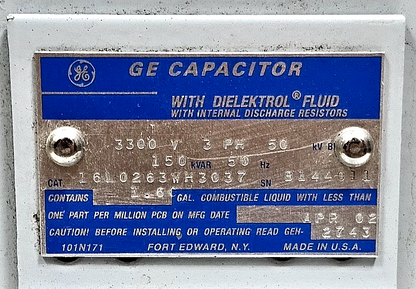 General Electronics | 16L0263WH3037 | High Voltage Capacitor 3300V | Made in USA1
