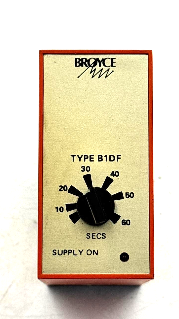 Broyce Control B1DF Timer Relay | Adjustable 10–60 Secs | Made in UK1