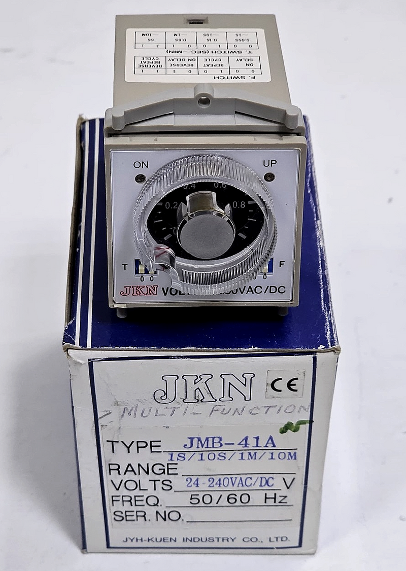 JKN | JMB41A |  MultiFunction Timer | 8Pin | 10A | 24–250V AC/DC0