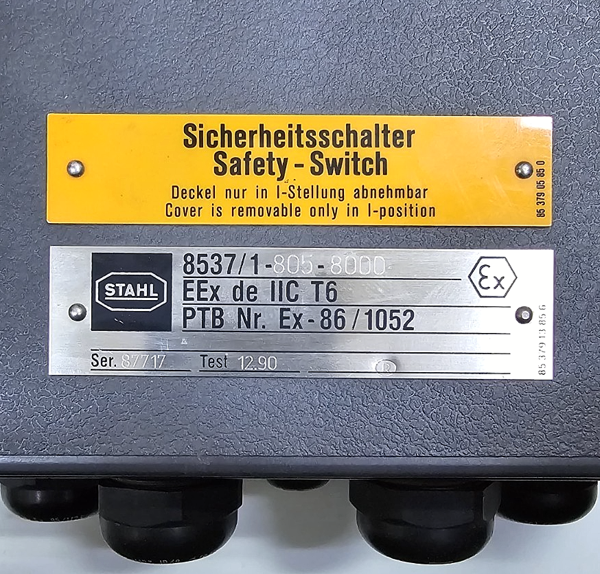 STAHL 8537/18058000, Sicherheitsschalter Safety Switch – ExplosionProtected1