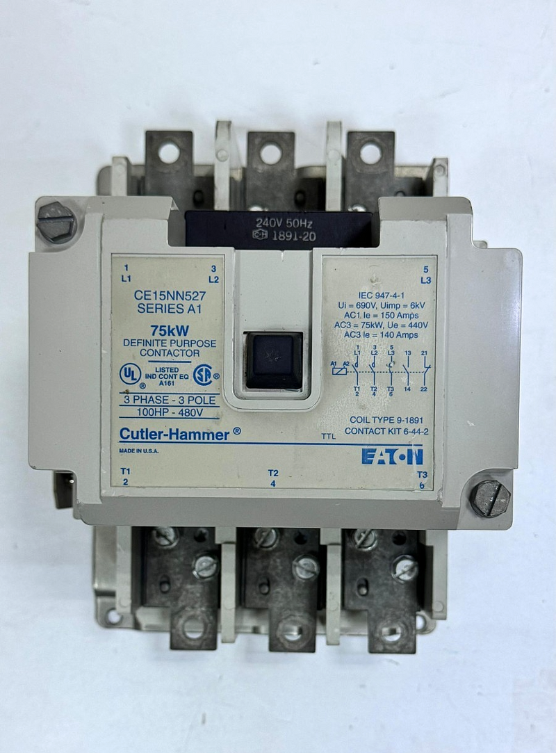 CutlerHammer CE15NN527 Series A1 Contactor | Definite Purpose Contactor | 150 A0