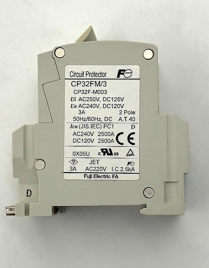 Fuji Electric CP32FM/3 circuit Protector | 3A | 2pole( 1 Pcs )2