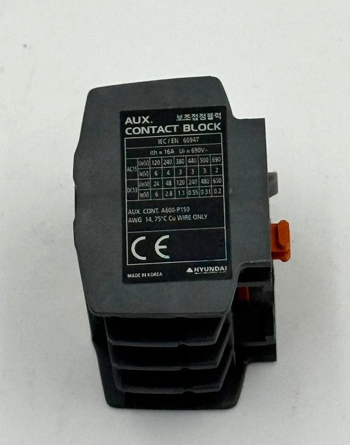 Hyundai | UAB 13 NS | Auxiliary Contact Block | Made in Korea( 1 Pcs)3