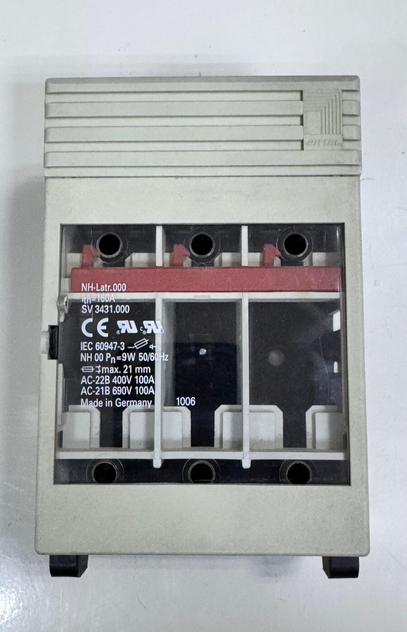 NHLatr 000 NH Fuse Switch Disconnector, 160A, 9W, AC22B 400V/100A, AC21B 690V0