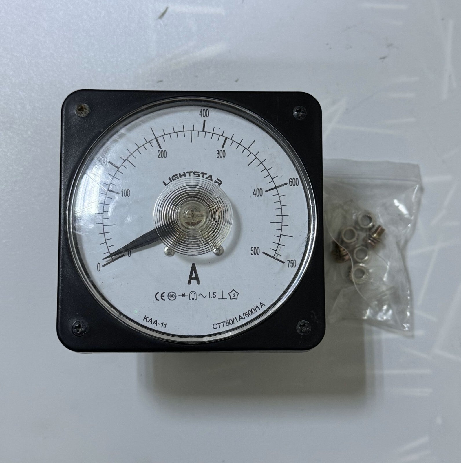 Light Star AC Ammeter KAA11 | 0–750A Range | Analog Panel Meter1