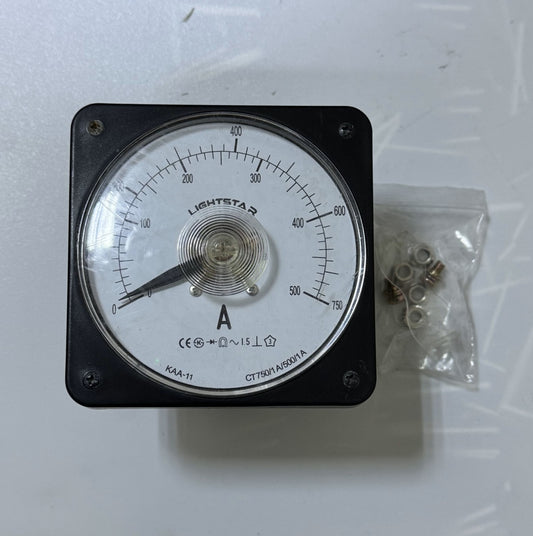 Light Star AC Ammeter KAA11 | 0–750A Range | Analog Panel Meter1