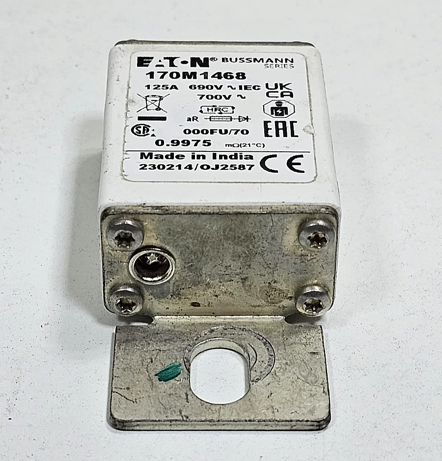 (1 Piece) Eaton Bussmann | 170M1468 | Fuse | 125 A | 700 V | Made In India5