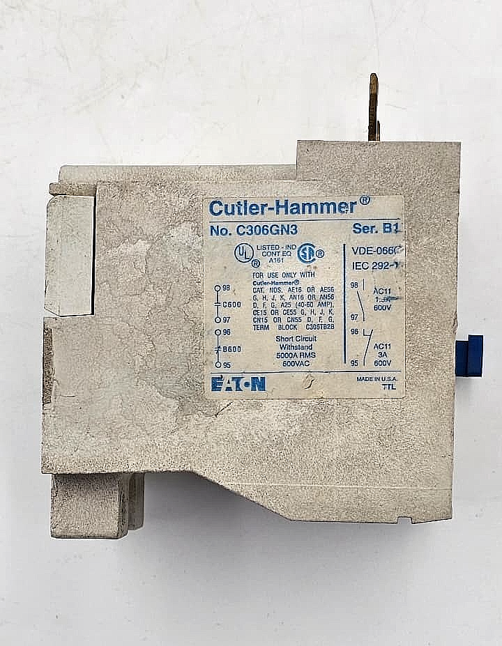 Eaton CutlerHammer C306GN3 Overload Relay | Made in USA2