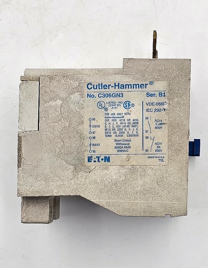 Eaton CutlerHammer C306GN3 Overload Relay | Made in USA2