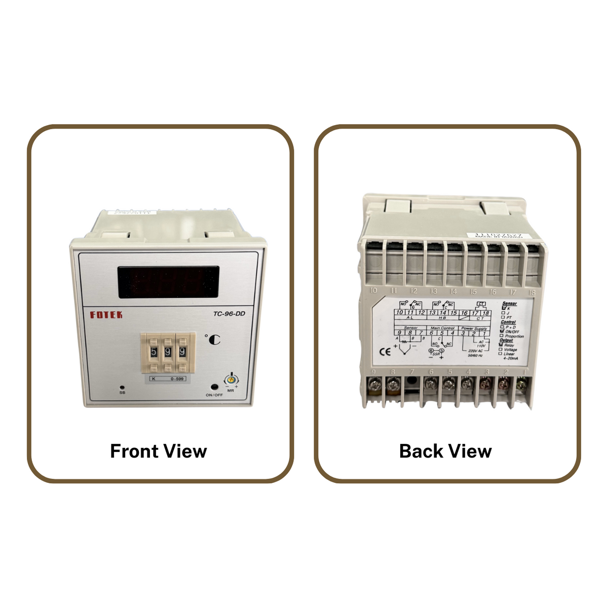 Fotek TC96 DD R5S Temperature Controller | K, 0 599 Sensor Compatibility2