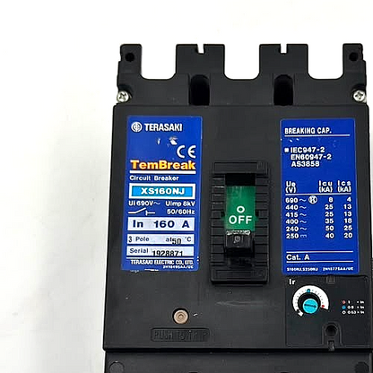 Terasaki TemBreak XS160NJ | 160A |  MCCB (Molded Case Circuit Breaker )  1 pcs1