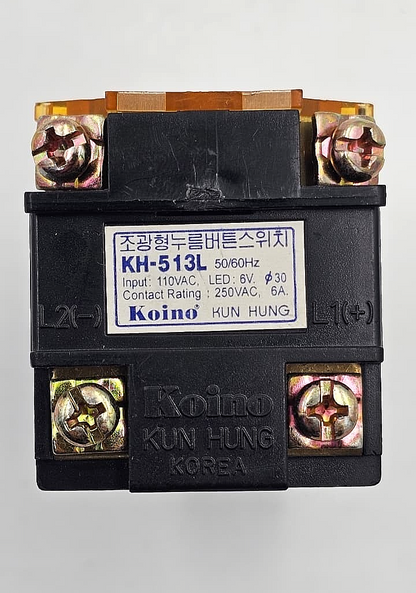 Koino KH513L Illuminated Push Button Switch | 110VAC LED4