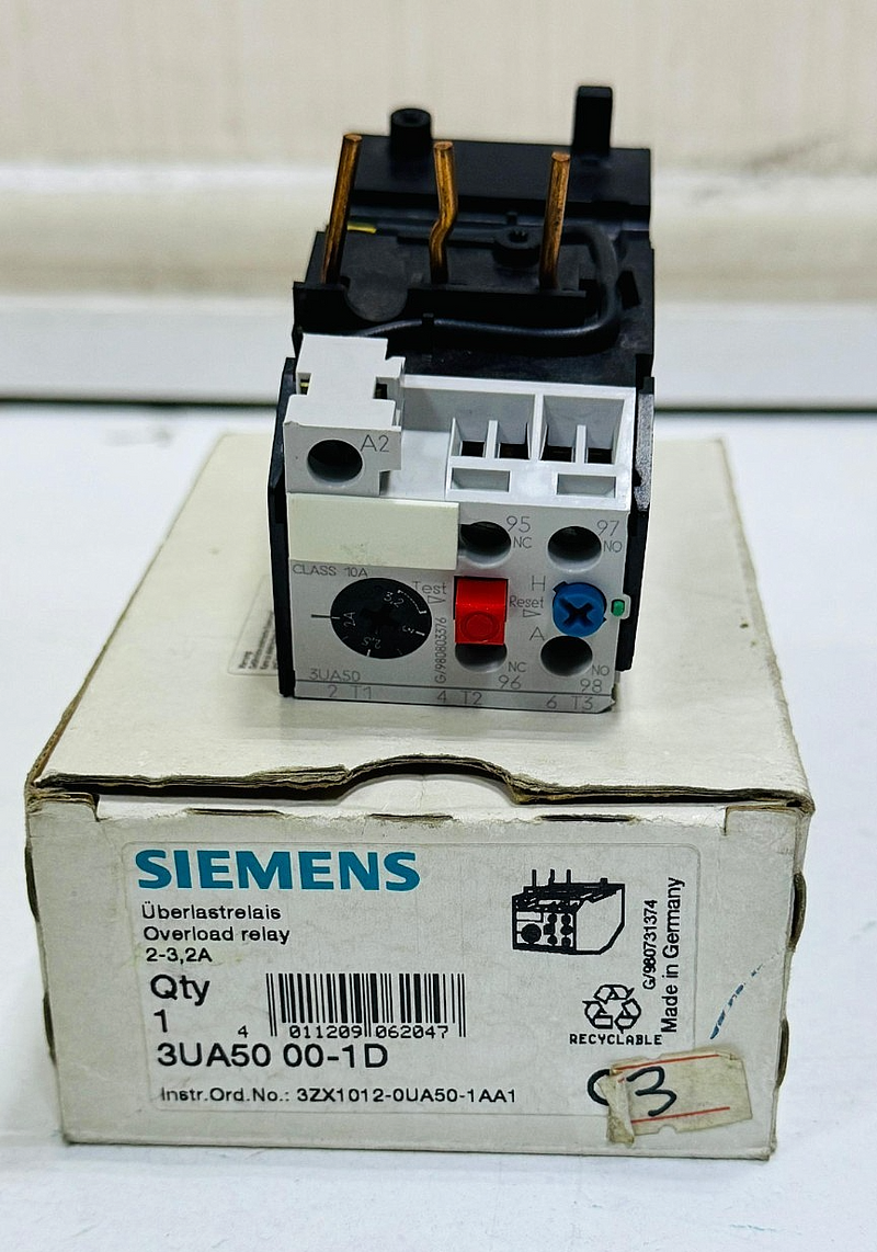 Siemens |  3UA50001D |  Overload Relay | 3.2 A | Made in Germany0