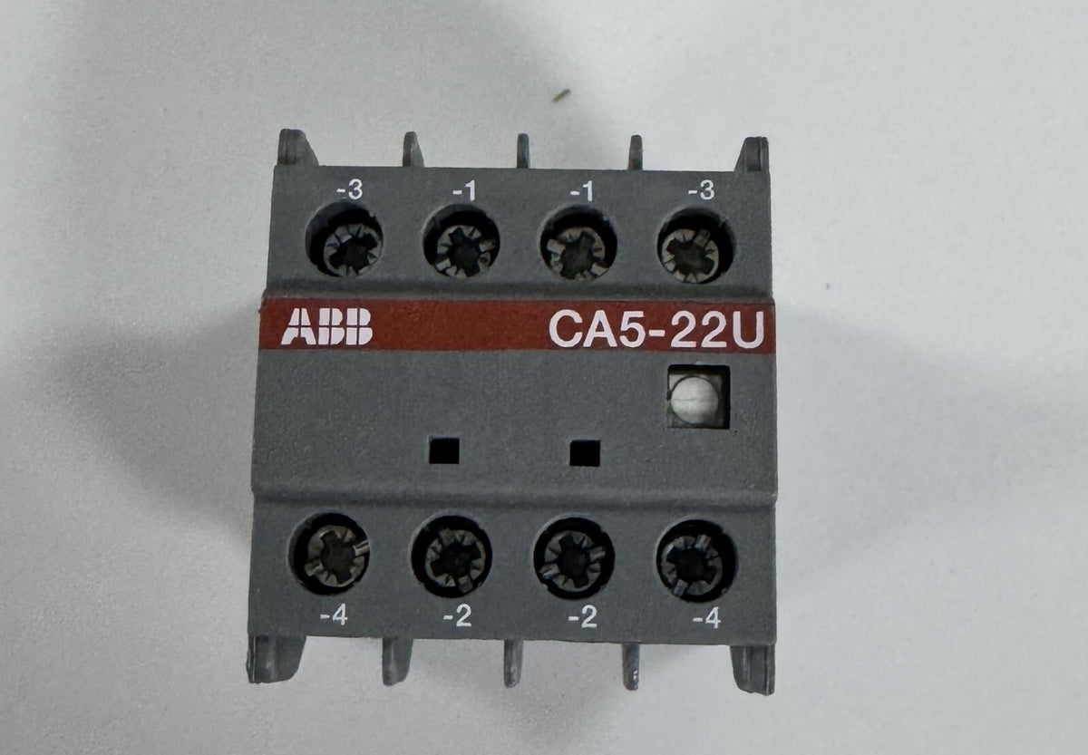 ABB CA5 22U Auxiliary Contact Block | 2NO + 2NC | 690V AC, 16A | IEC 60947 5 11