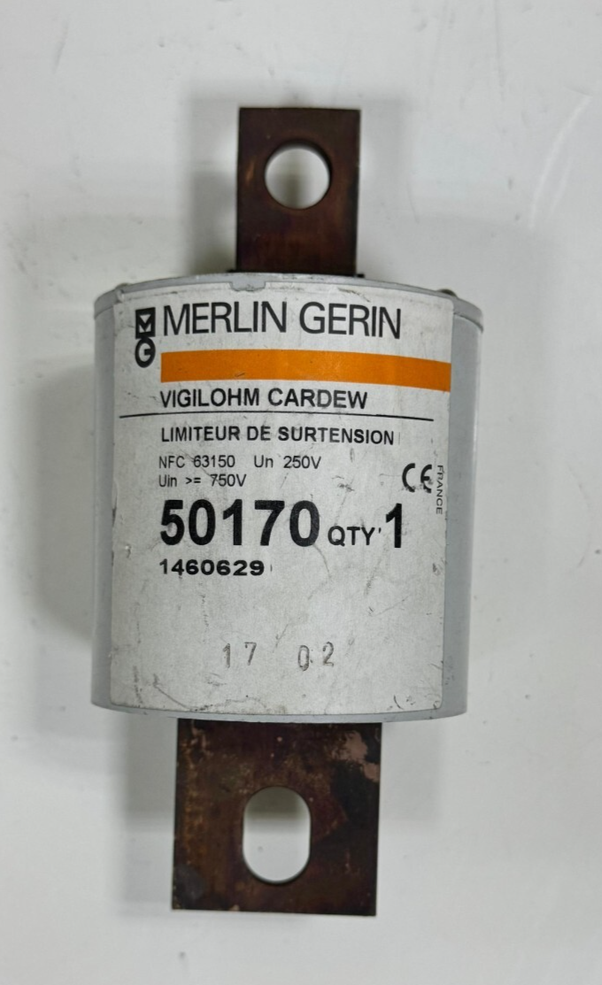 Merlin Gerin 50170 Vigilohm Surge Limiter Cardew 250V | Uin ≥ 750V | France Maid0
