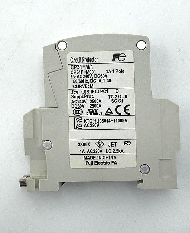 Fuji Electric CP31FM/1 Circuit Protector |1A | 1Pole ( 1 pcs )3