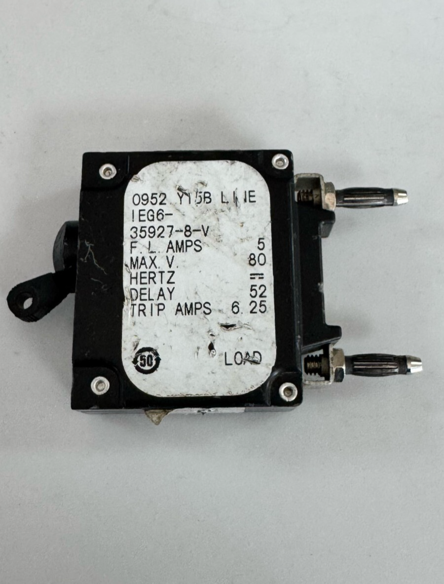AIRPAX IEG6359278V Circuit Breaker – 5A, 80V Max, 2000A Icn, Delay 52,0