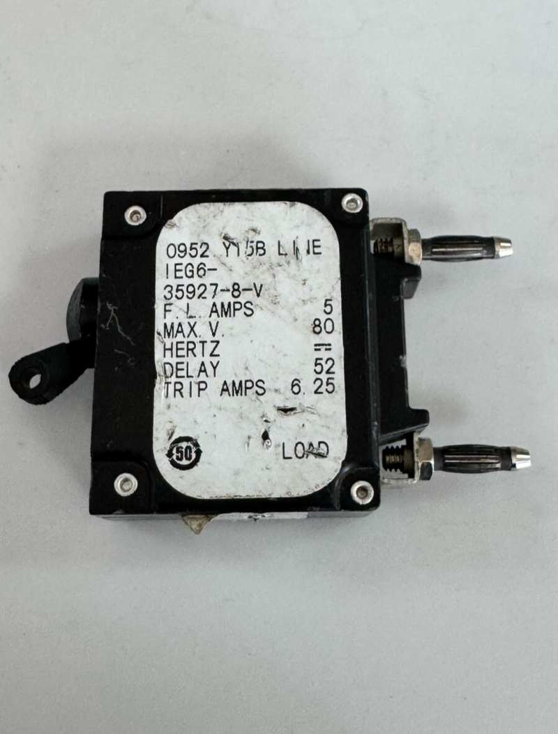 AIRPAX IEG6359278V Circuit Breaker – 5A, 80V Max, 2000A Icn, Delay 52,0