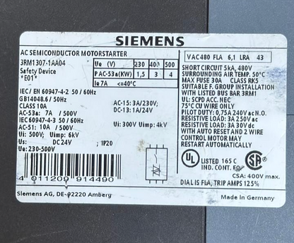 Siemens SIRIUS 3RM1307-1AA04 Motor Starter | Made in Germany7