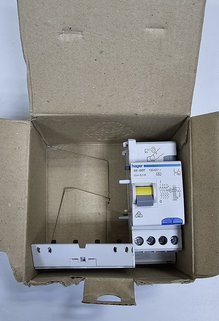 Hager BE425T Circuit Breaker – 100mA, 230/400V | 4Phase | Made in France0