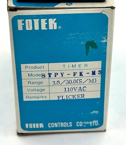 Fotek STPYFKM3 110VAC Industrial Timer Relay | Made in Taiwan7