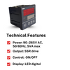 MT96V Digital PID Temperature Controller | SSR Output | Fuzzy Logic & ON/OFF2