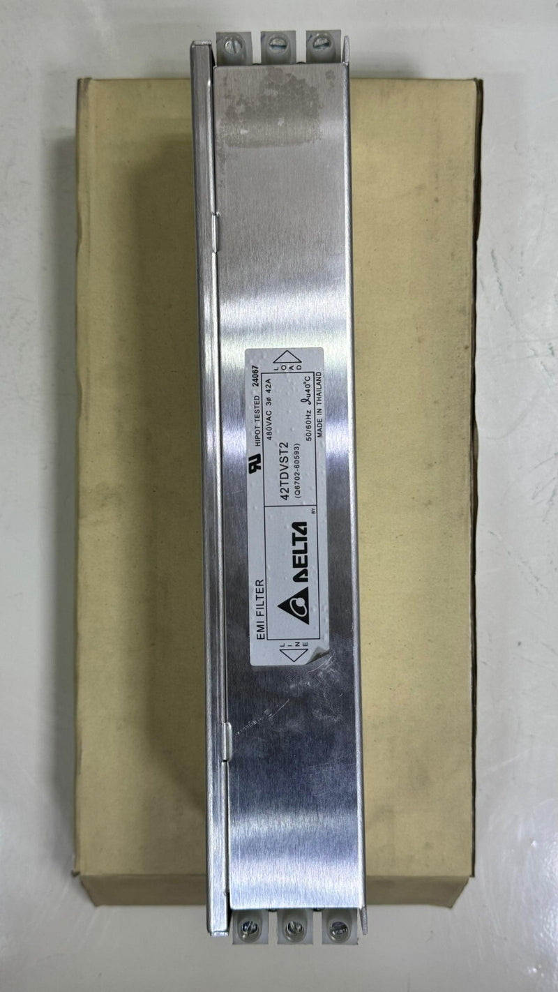 Delta 42TDVST2 EMI Filter – 480VAC| 42A|  50/60HzMade In Thailand0