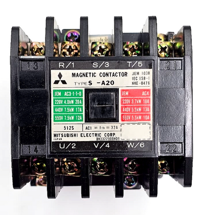 Mitsubishi Electric SA20 | 32A 208220V 5060Hz | Magnetic Contactor | Japan1