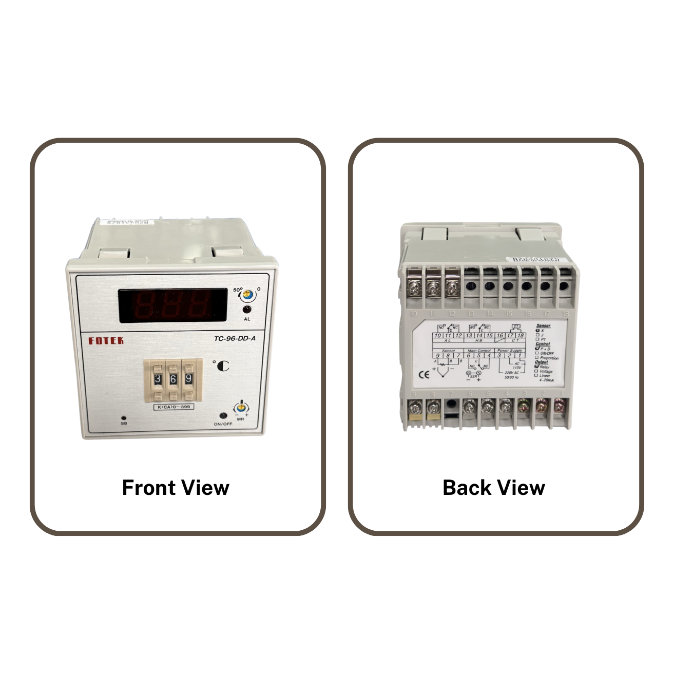 FOTEK | TC96DDR3A Temperature Controller – KType Sensor | Relay Output2