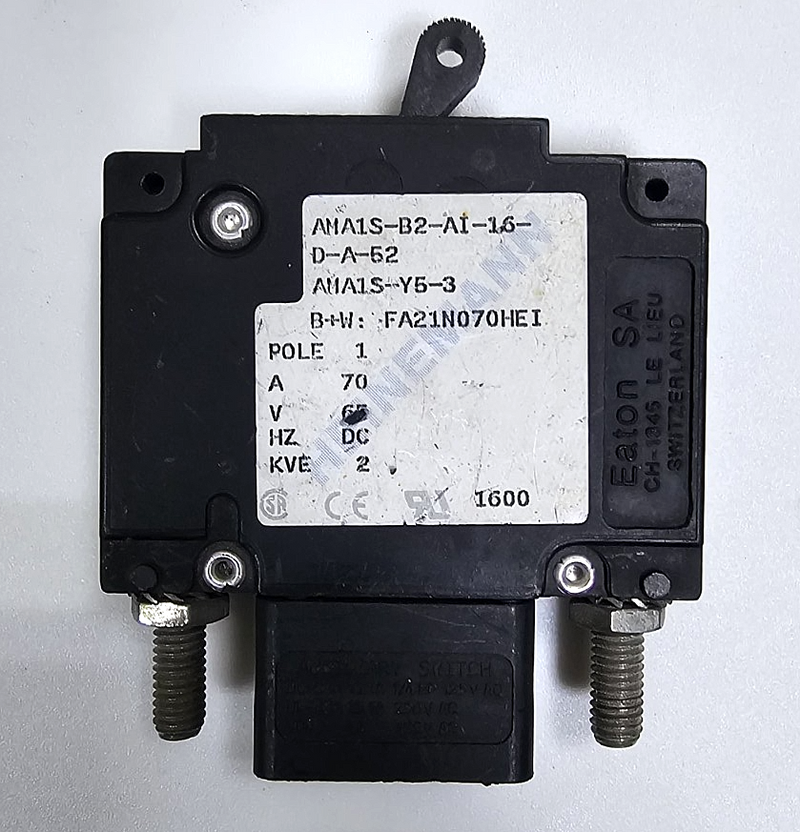 Heinemann, AMA1SB2AI16DA52, AMA1SY53, Auxiliary Switch 70A 65VDC 1Pole0