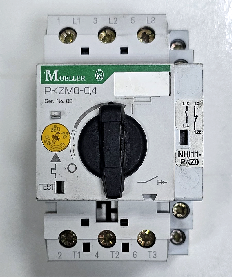 Moeller PKZM00.4 Motor Protection Circuit Breaker | 0.4A0