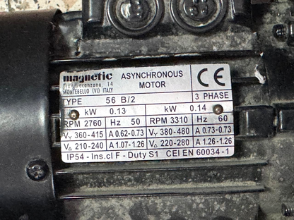 Magnetic | MM80 LJ | DC Motor | Made in Italy | 5.3 kW | 400V  DC | 3100 RPM2