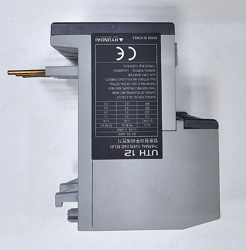 Hyundai UTH12K A0008S Thermal Overload Relay |5.6 A to 8 A| 690V, Made in Korea2