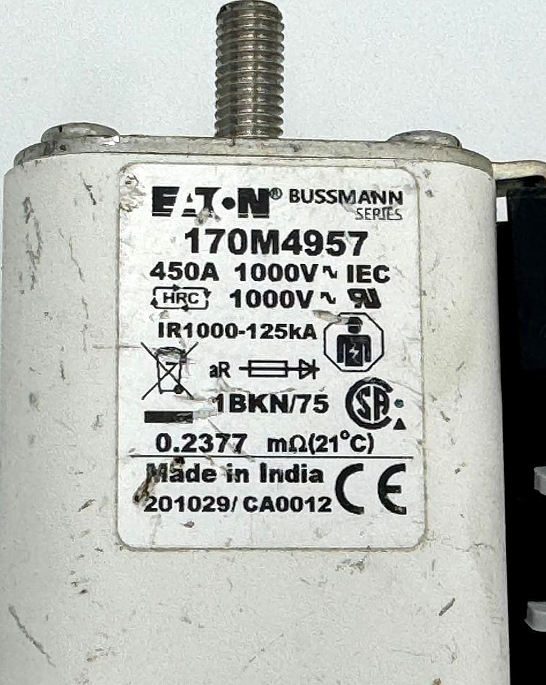 EATON BUSSMANN | 170M4957 | 450A | Fuse |  Made in India ( 1 pcs )2